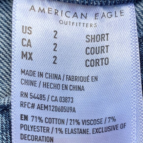 American Eagle Outfitters Next Level Stretch Curvy Super Hi-Rise Flare Jeans Sz2 - Picture 15 of 16